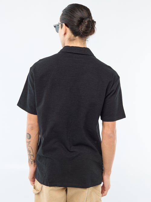 Chemise à manches courtes en maille - Kiabi