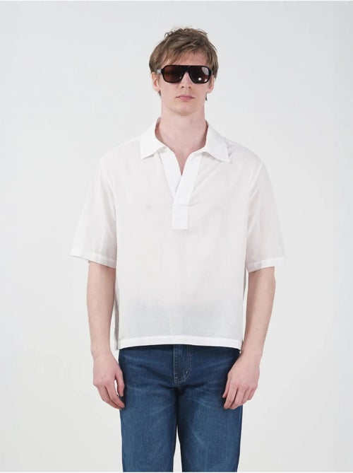 Chemise à manches courtes en popeline de coton pour homme giesto - Kiabi