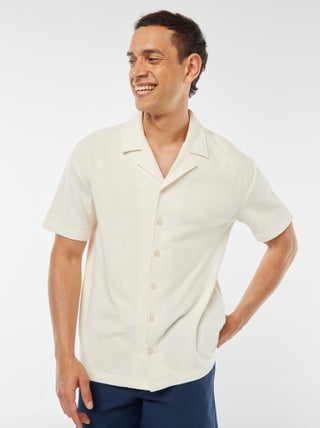 Chemise à manches courtes et col polo