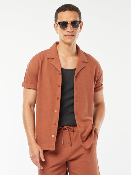 Chemise à manches courtes et col polo - Kiabi
