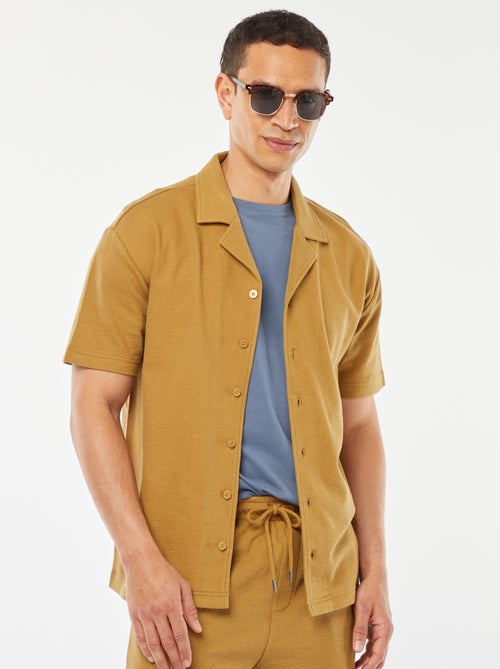Chemise à manches courtes et col polo - Kiabi