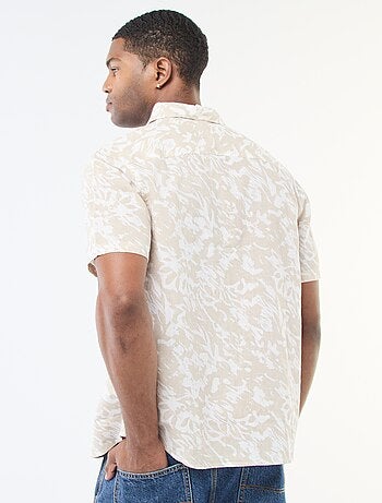 Chemise à manches courtes légère avec motif