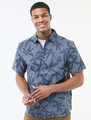 Chemise à manches courtes légère avec motif