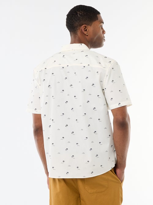 Chemise à manches courtes ouverture boutonnée - Kiabi