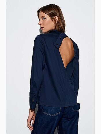 Chemise à manches longues avec découpe dilvin