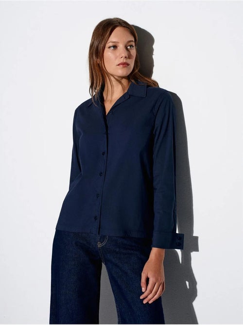 Chemise à manches longues avec découpe dilvin - Kiabi