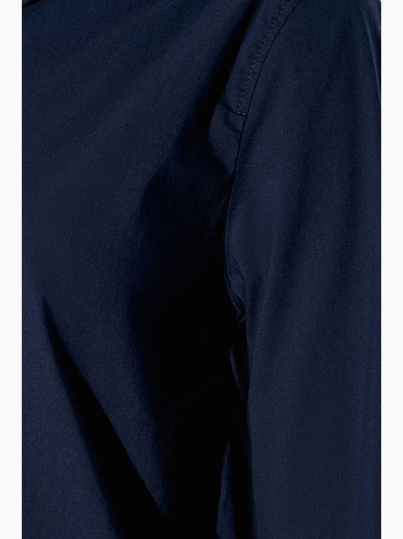 Chemise à manches longues avec découpe dilvin Bleu marine - Kiabi