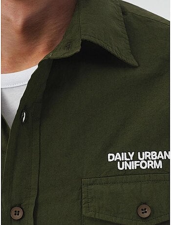 Chemise à manches longues avec imprimé brodé giesto