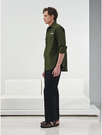 Chemise à manches longues avec imprimé brodé giesto