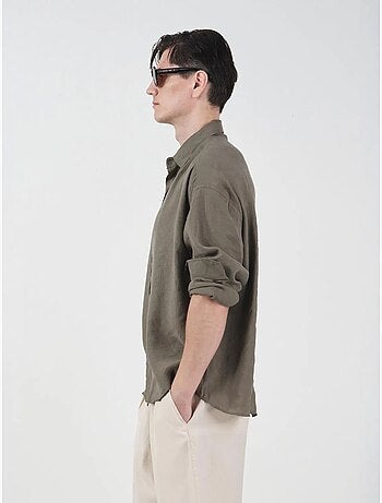 Chemise à manches longues boutonnée oversize giesto