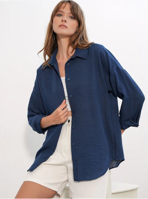Chemise à manches longues brodée avec fermeture à boutons bdart - Kiabi Chemise à manches longues brodée avec fermeture à boutons bdart - Kiabi