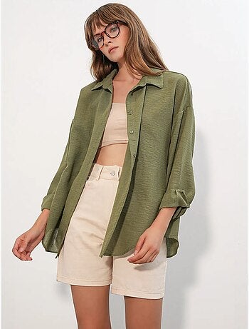 Chemise à manches longues brodée avec fermeture à boutons bdart