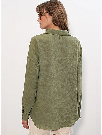 Chemise à manches longues brodée avec fermeture à boutons bdart