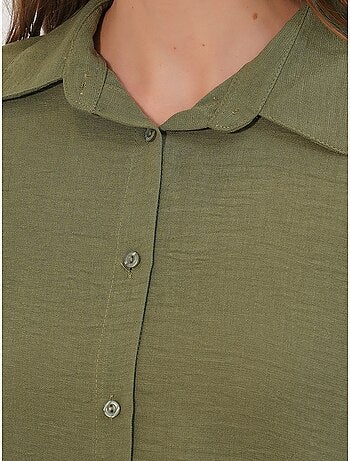 Chemise à manches longues brodée avec fermeture à boutons bdart