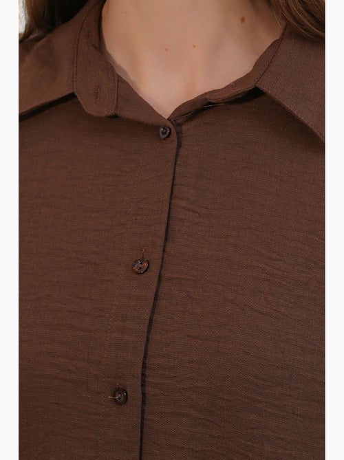Chemise à manches longues brodée avec fermeture à boutons bdart - Kiabi Chemise à manches longues brodée avec fermeture à boutons bdart - Kiabi