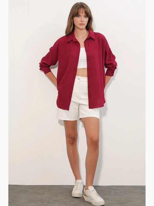Chemise à manches longues brodée avec fermeture à boutons bdart - Kiabi Chemise à manches longues brodée avec fermeture à boutons bdart - Kiabi