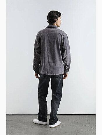 Chemise à manches longues brodée, coupe classique giesto