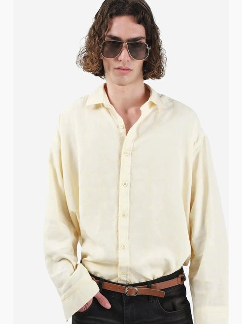 Chemise à manches longues coupe décontractée giesto - Kiabi