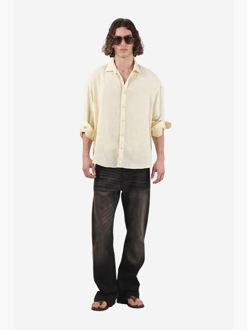 Chemise à manches longues coupe décontractée giesto - Kiabi
