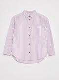 Chemise à manches longues en popeline BLANC - Kiabi