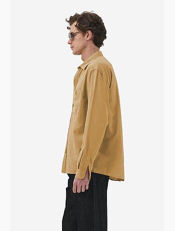Chemise à manches longues en popeline de coton giesto