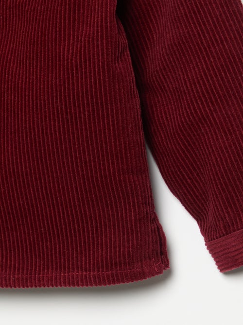 Chemise à manches longues en velours côtelé - Kiabi