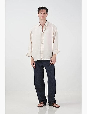 Chemise à manches longues oversize avec fermeture boutonnée giesto