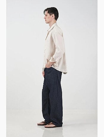 Chemise à manches longues oversize avec fermeture boutonnée giesto