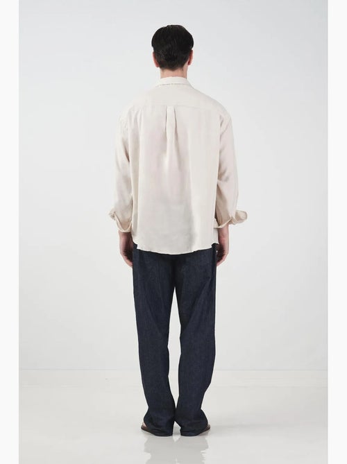 Chemise à manches longues oversize avec fermeture boutonnée giesto - Kiabi
