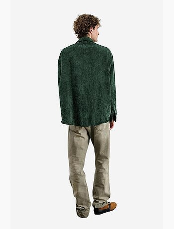 Chemise à manches longues oversize texturée giesto