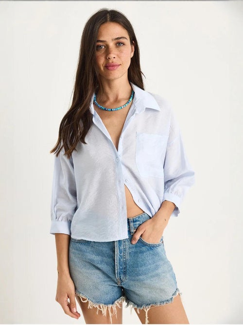 Chemise à manches mi-longues et poche unique lucci - Kiabi