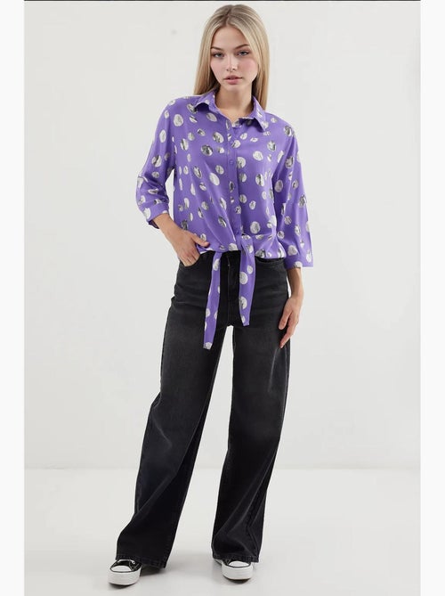 Chemise à motifs nouée devant bdart - Kiabi