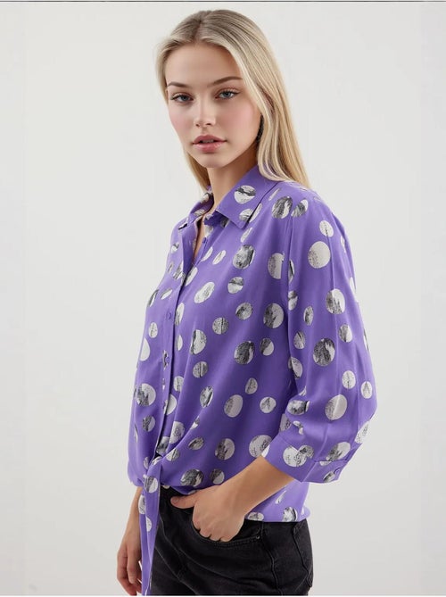 Chemise à motifs nouée devant bdart - Kiabi