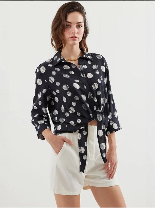 Chemise à motifs nouée devant bdart - Kiabi
