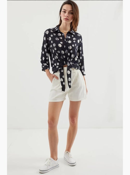 Chemise à motifs nouée devant bdart - Kiabi