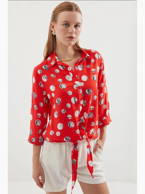 Chemise à motifs nouée devant bdart - Kiabi