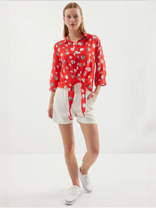 Chemise à motifs nouée devant bdart - Kiabi