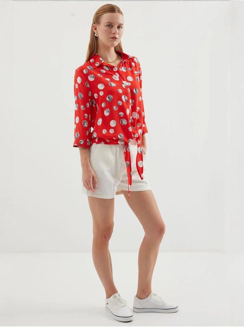 Chemise à motifs nouée devant bdart - Kiabi