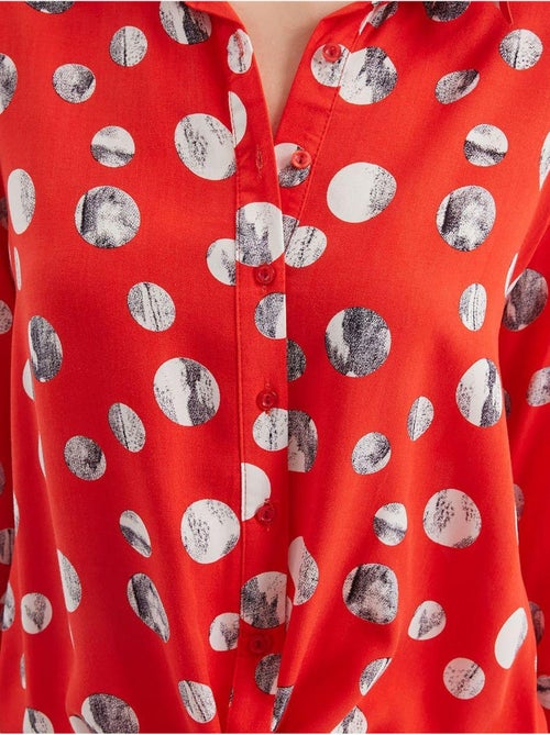 Chemise à motifs nouée devant bdart - Kiabi