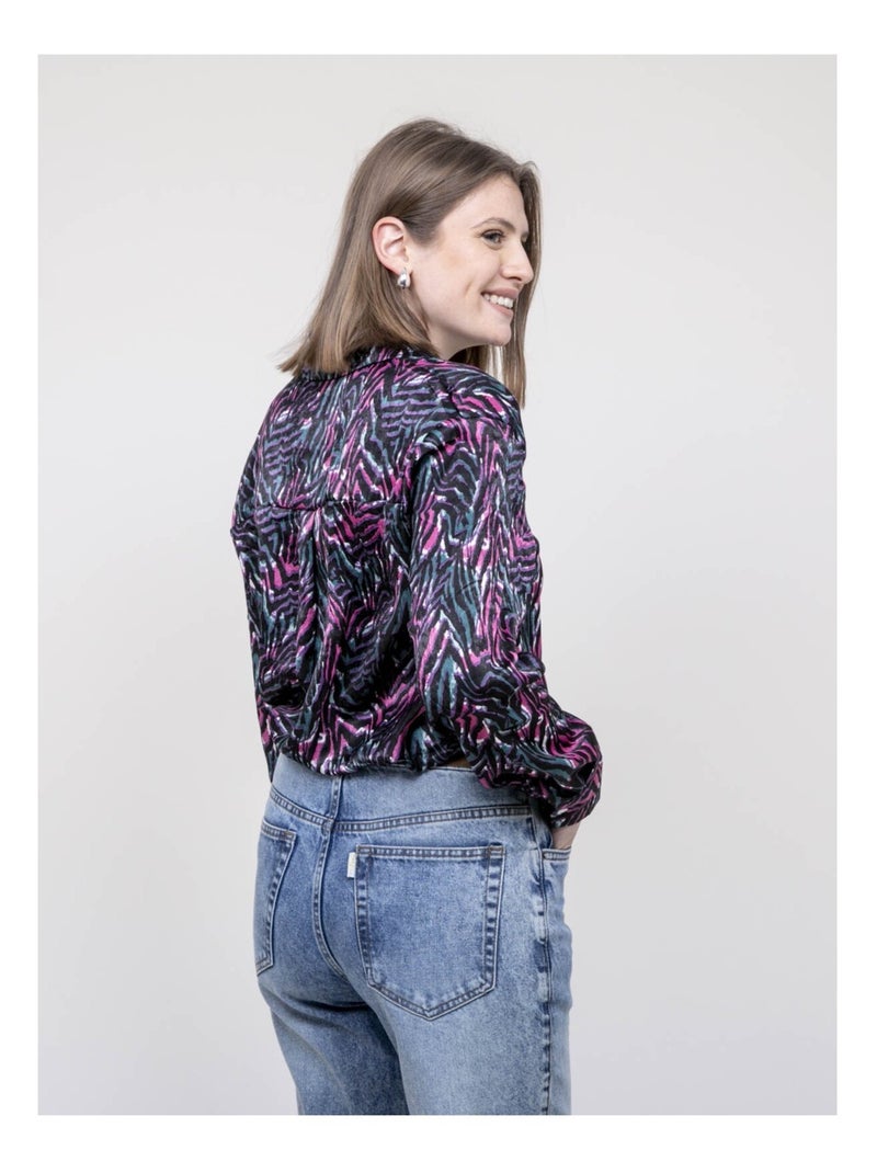 Chemise à motifs ORIANE Rose - Kiabi