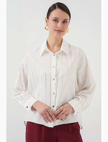 Chemise à rayures argentées bdart