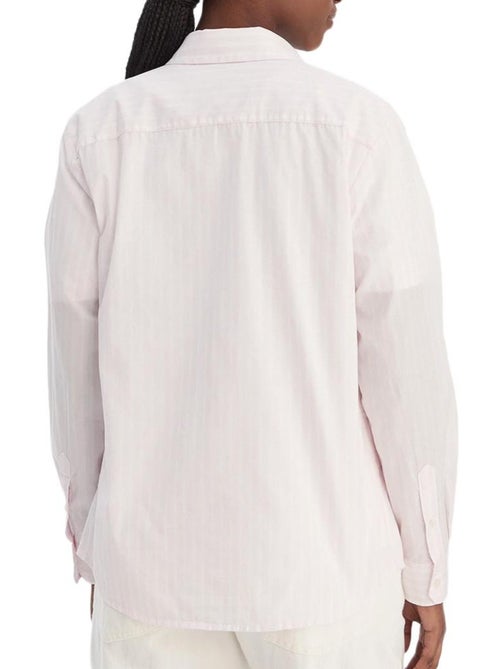 Chemise à rayures femme tommy hilfiger poplin - Kiabi