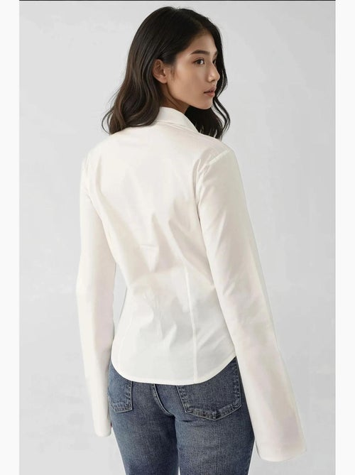 Chemise ajustée à manches longues hiccup - Kiabi