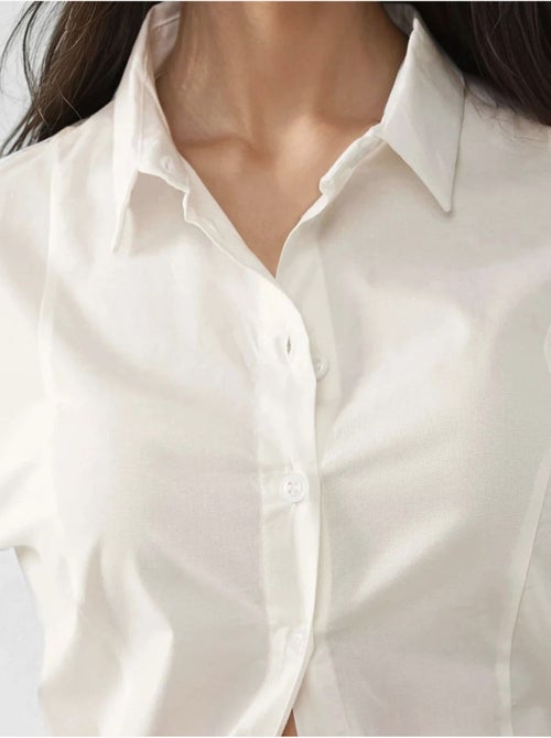 Chemise ajustée à manches longues hiccup - Kiabi