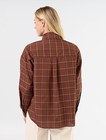 Chemise ample à manches longues et col lavallière