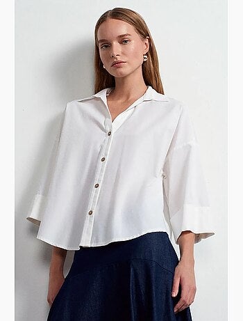 Chemise ample en popeline de coton dilvin