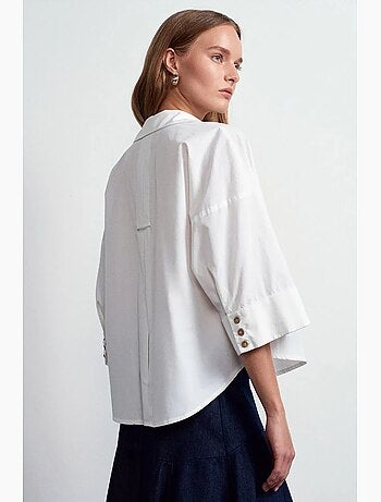 Chemise ample en popeline de coton dilvin