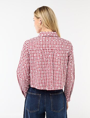 Chemise avec broderies all over