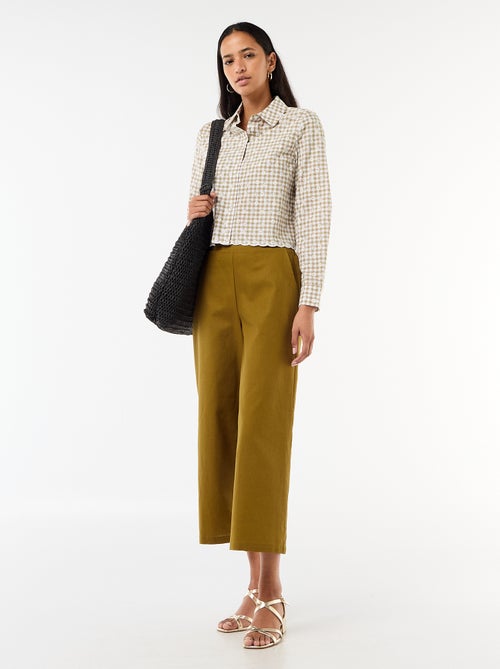 Chemise avec broderies all over - Kiabi