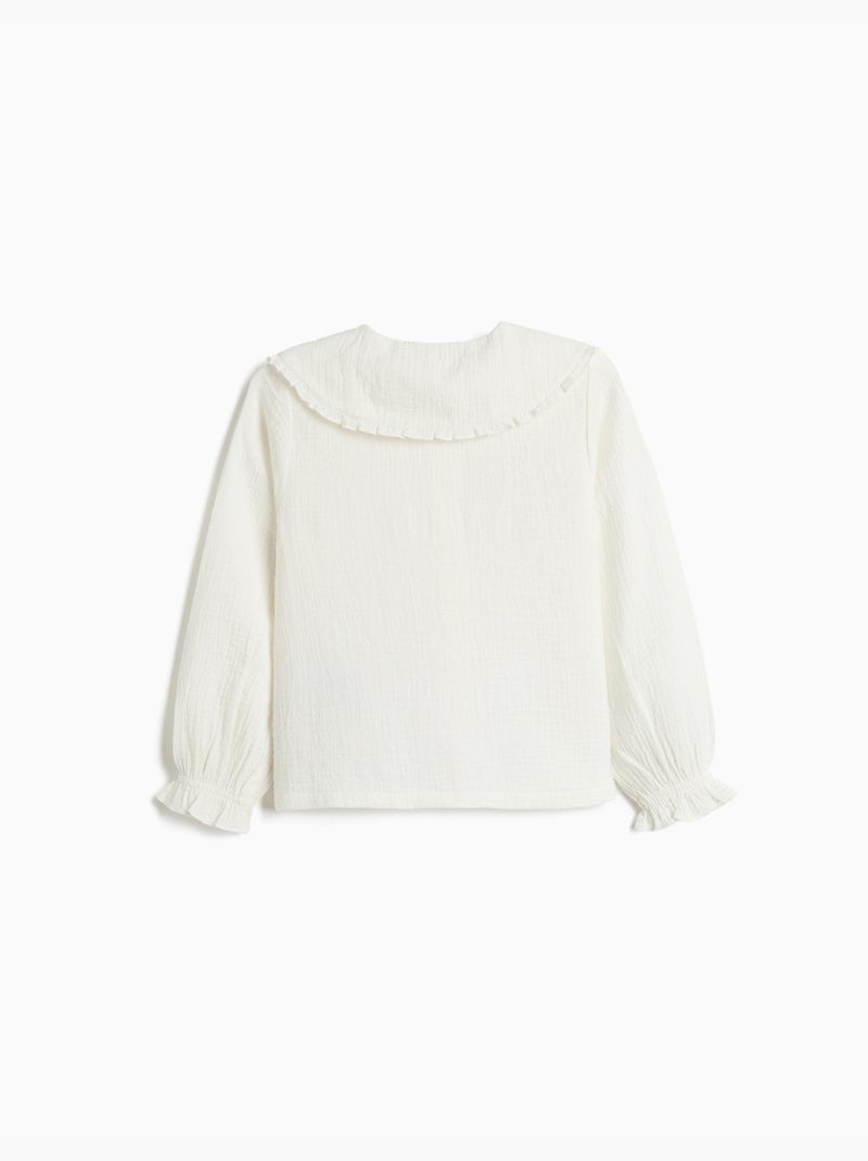 Chemise avec col, mo fashion Blanc - Kiabi